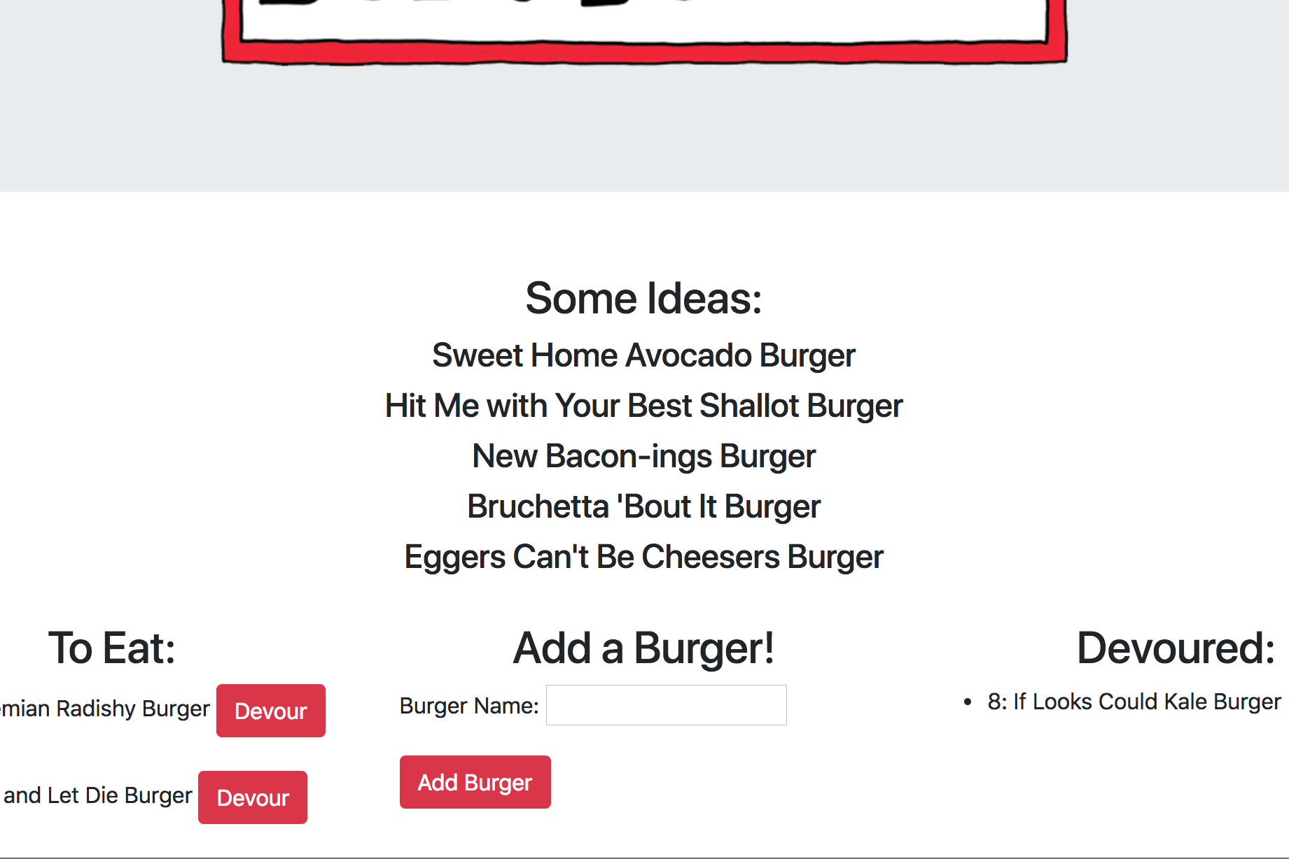 Burger App