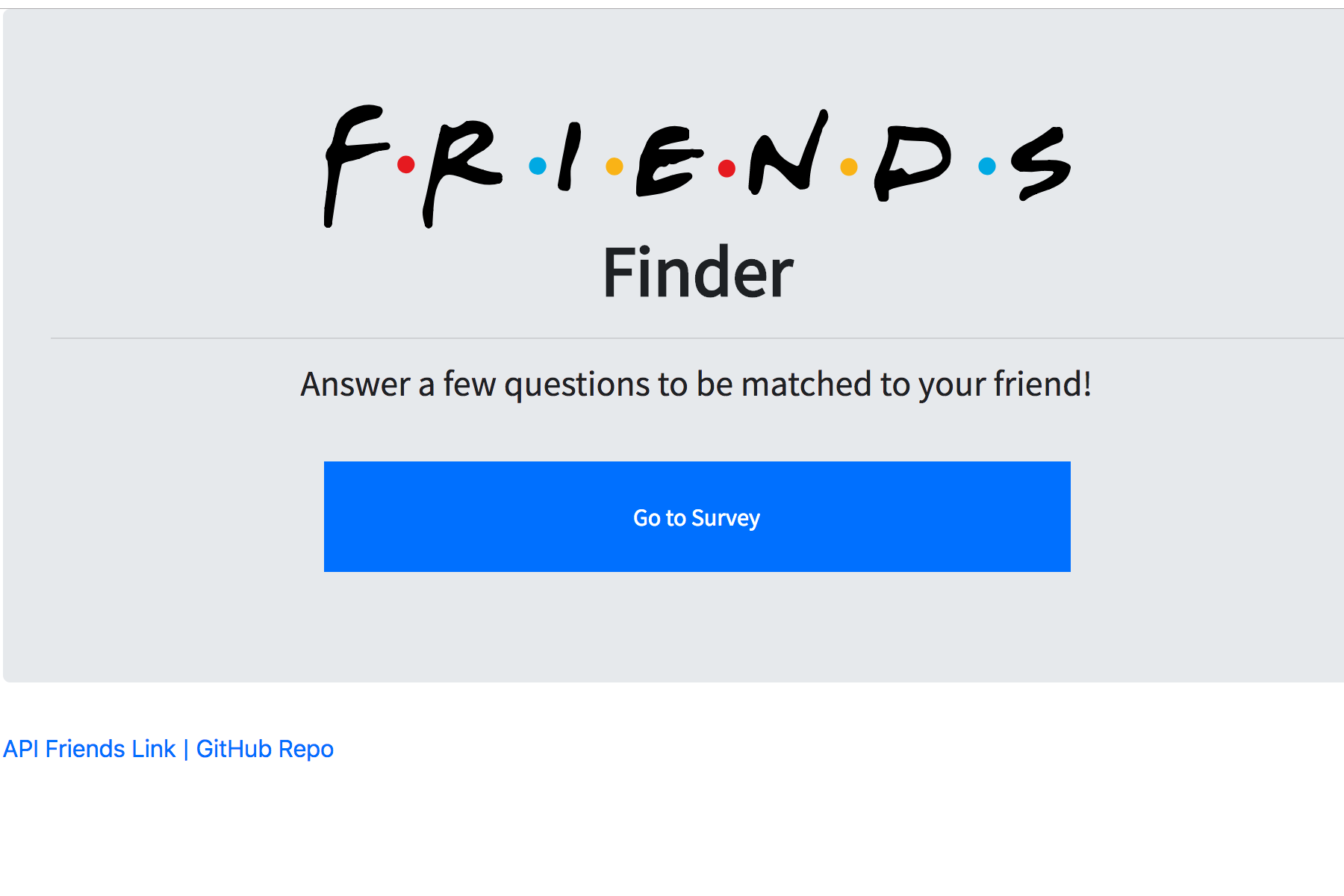 Friend Finder App